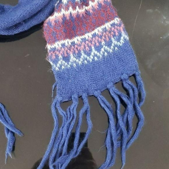 MERVYNS Vintage‎ acrylic Argyle Striped Scarf - Picture 2 of 9